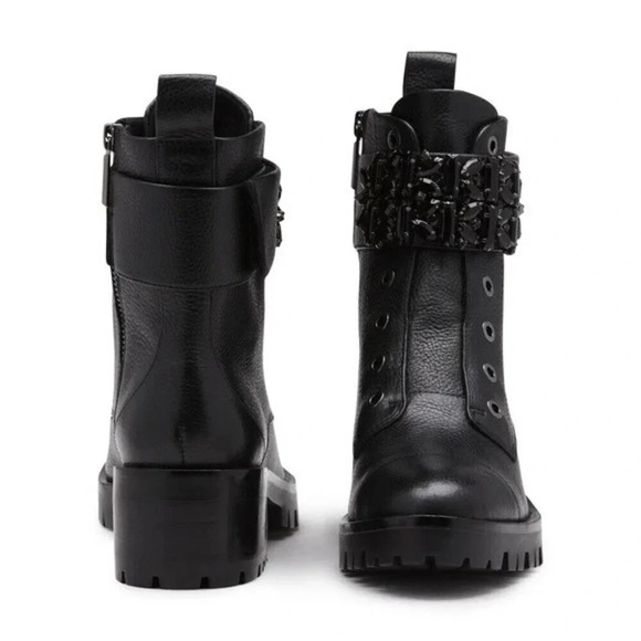 NEW, Karl Lagerfeld Paris, Pippa Lace Up Boot, Black - Picture 3 of 15